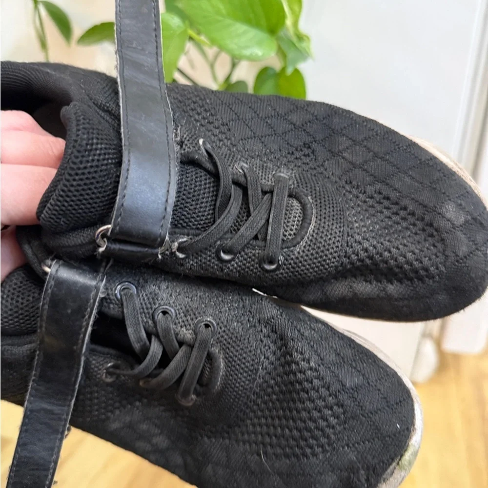 Black Knit Sneakers youth 4-4.5